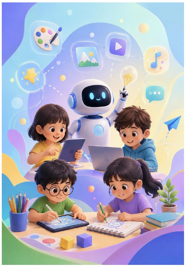 學生與成人在 AI 與創作學習環境中探索